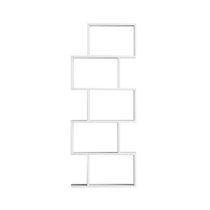 Hanah Home Estantería White 60x150x30cm Moderna Elegante Color Blanco